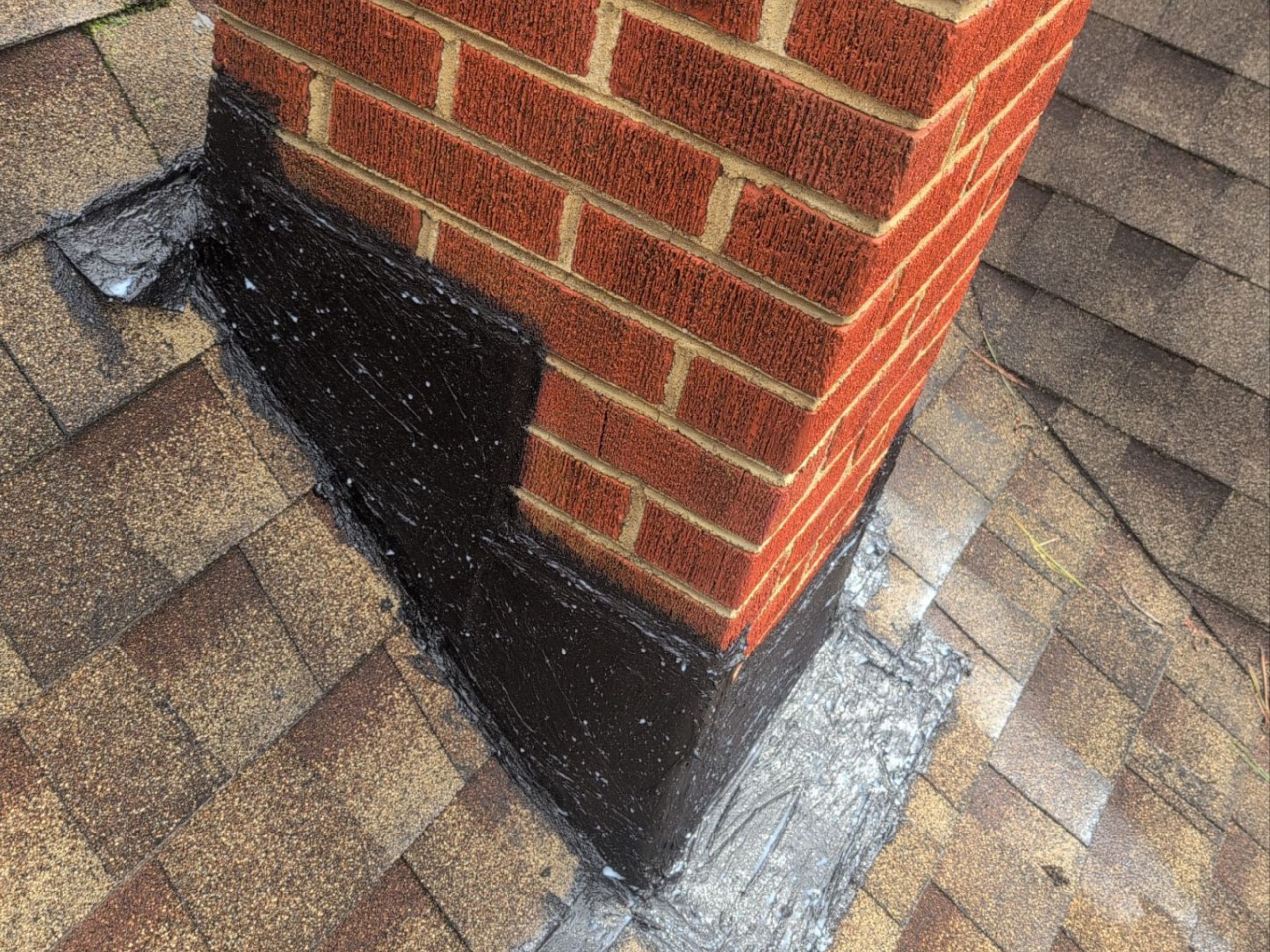 chimney flashing reseal and waterproofing