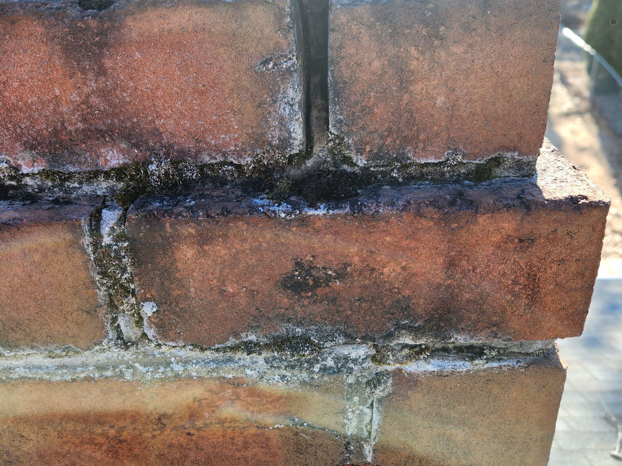 missing mortar joints