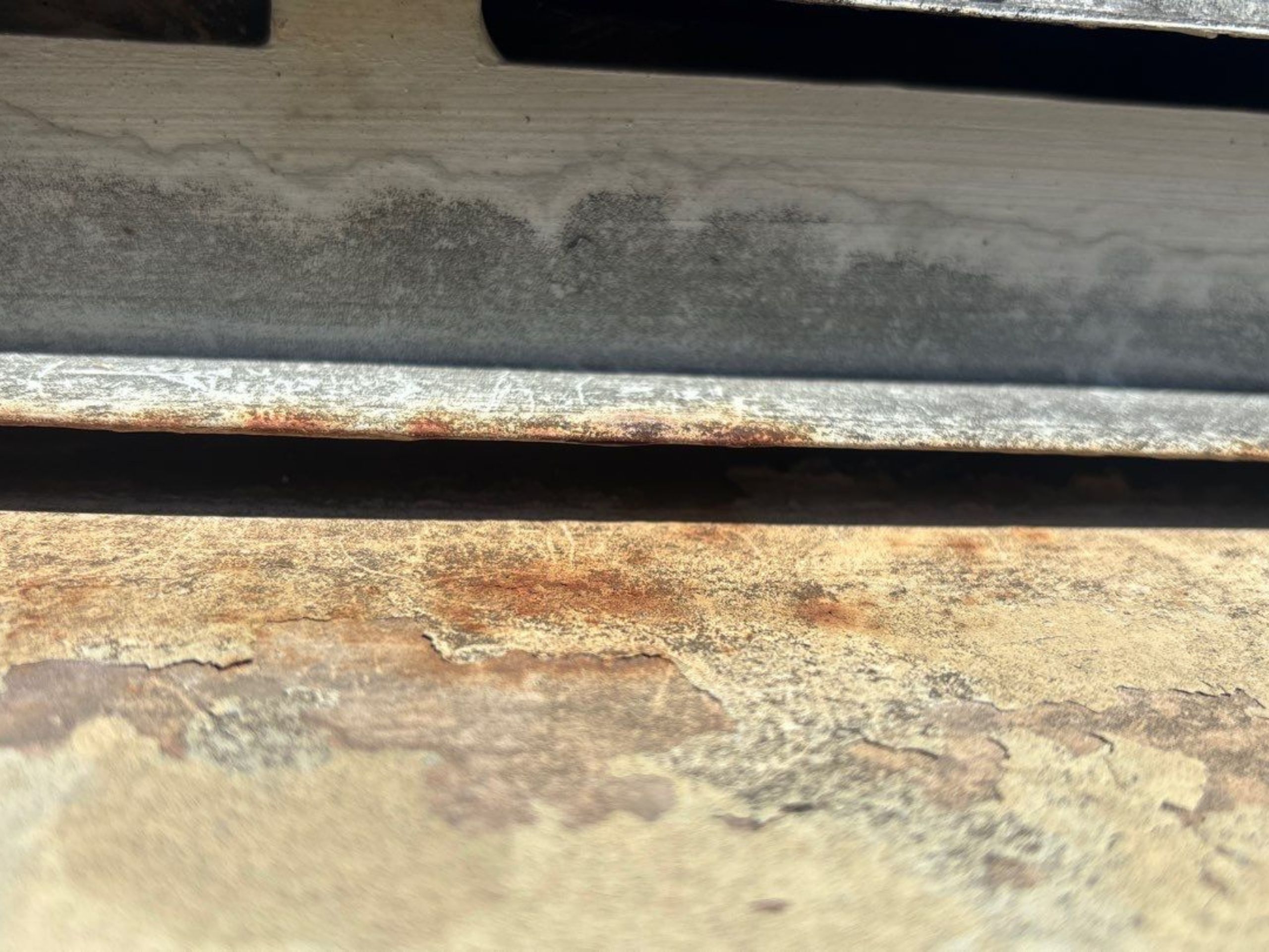 On chase covers rust is starting to show