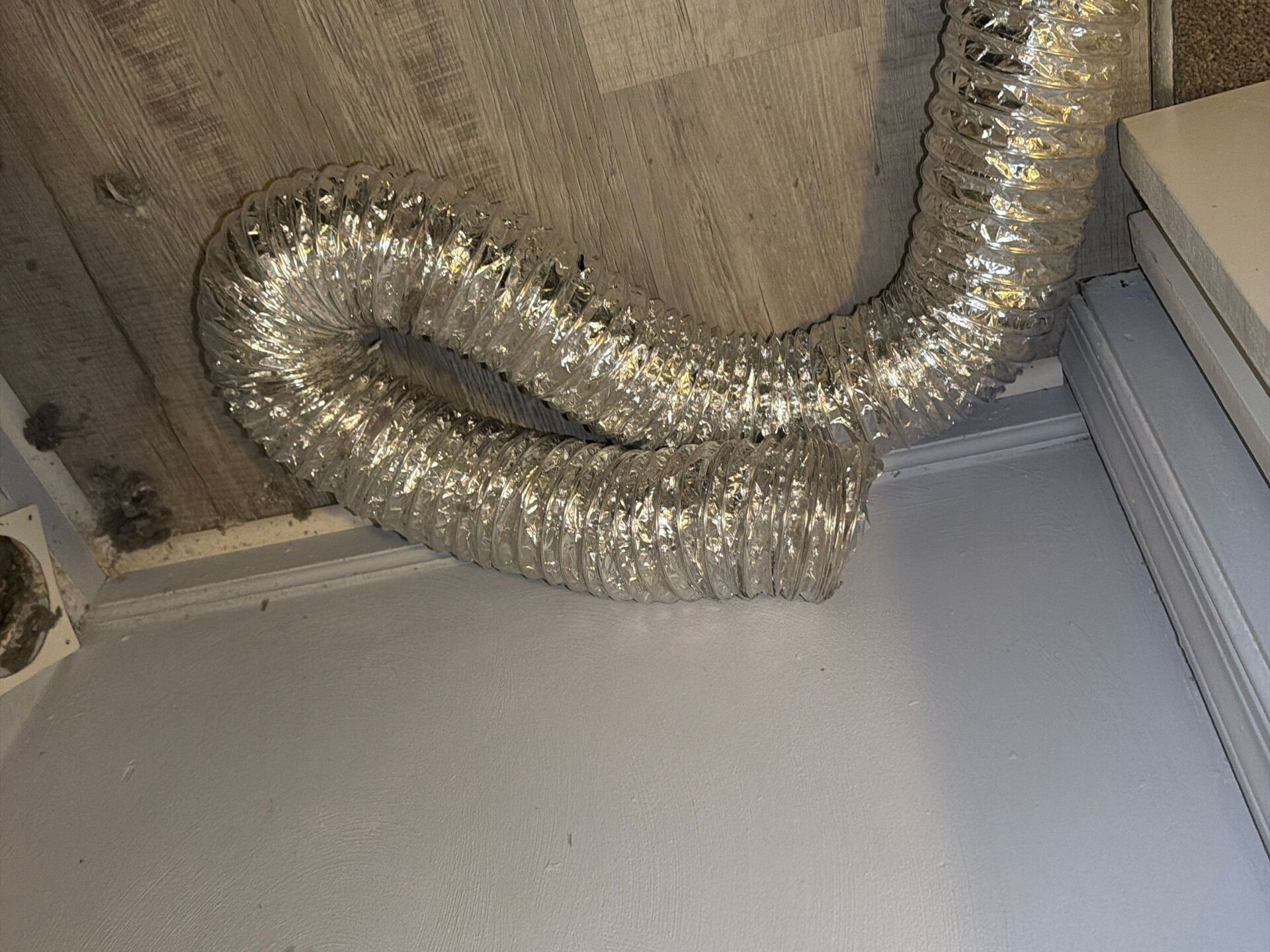 hose was not connected on inside wall