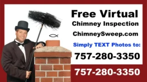 Diagram of Free Virtual Chimney Inspection by chimneysweepdotcom