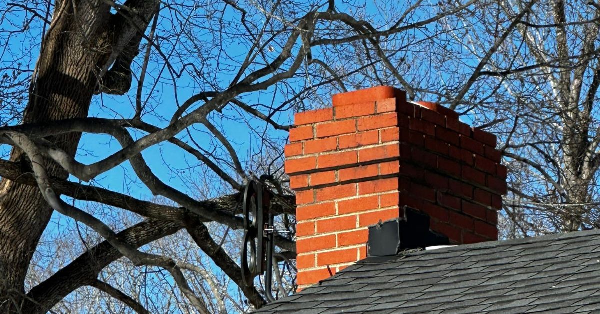chimney view in mid winter