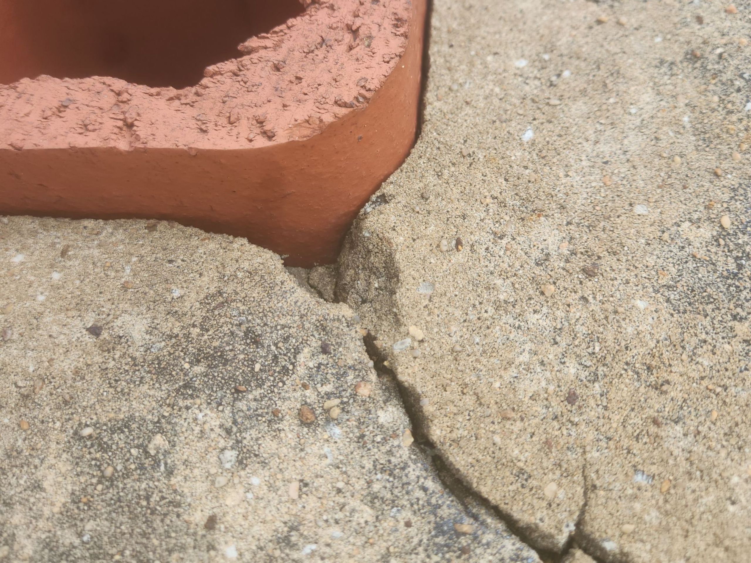 chimney has cracked crown