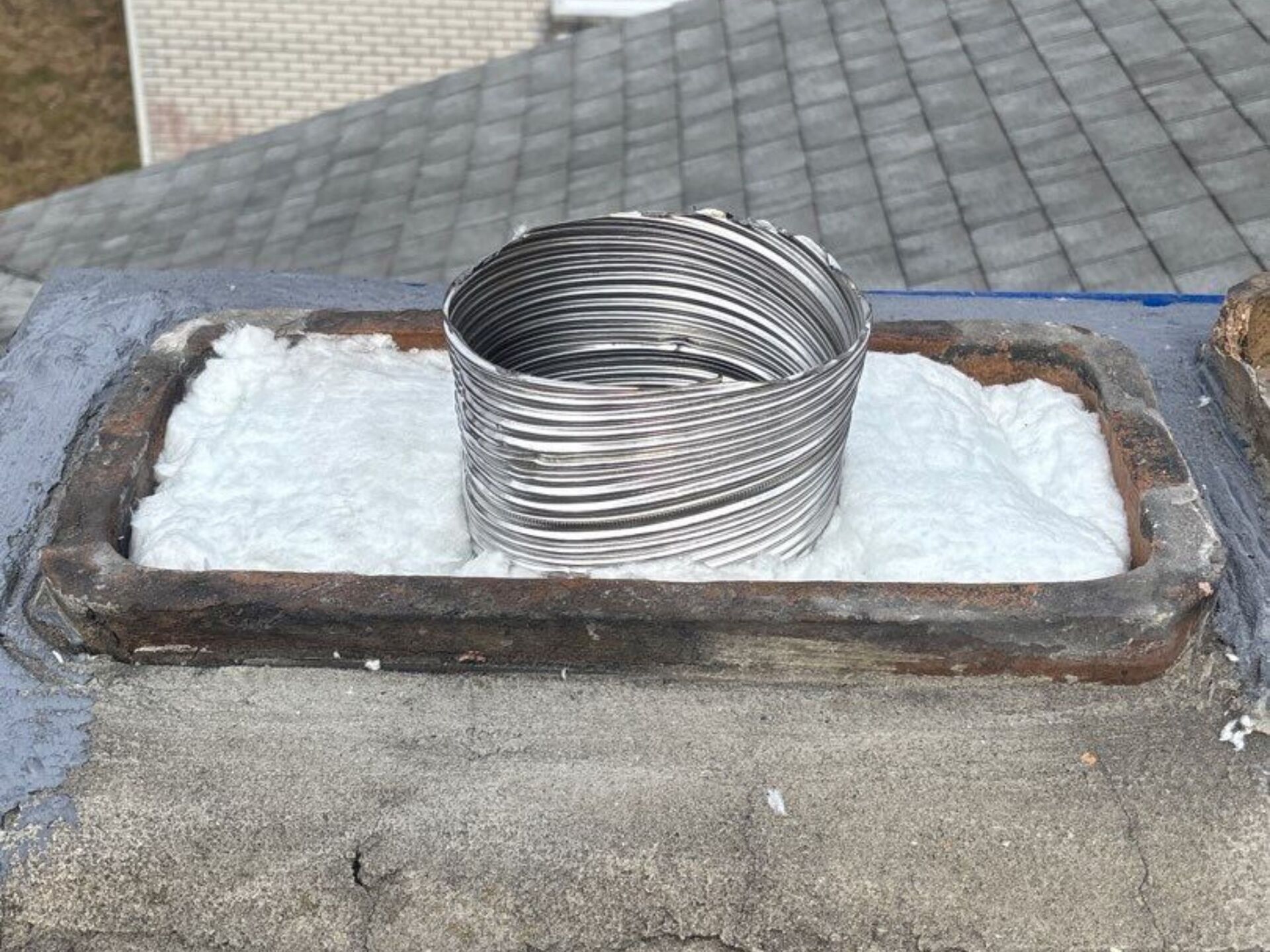 Installed a stainless steel liner (ovalized)