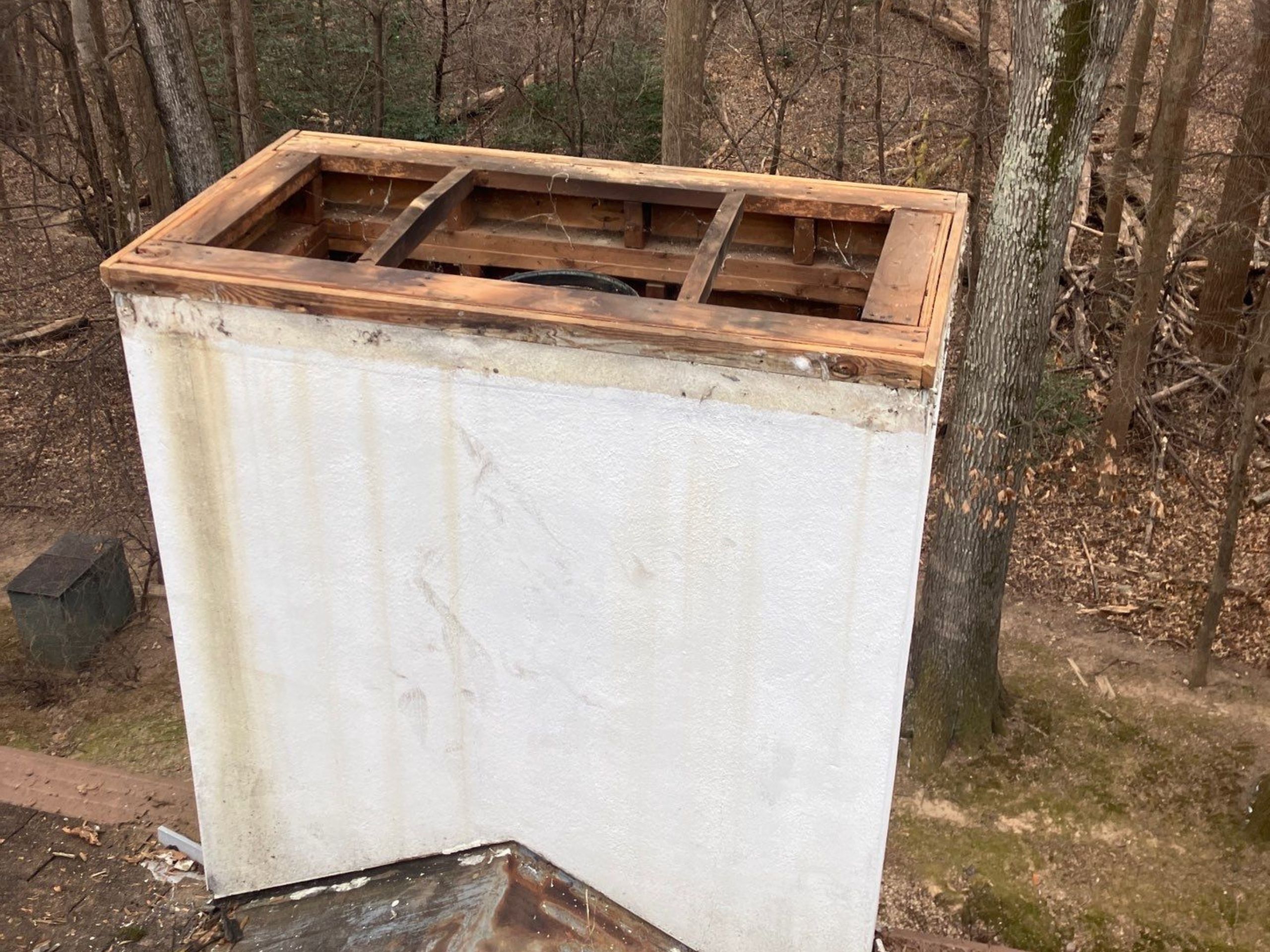 Old chase cover removed