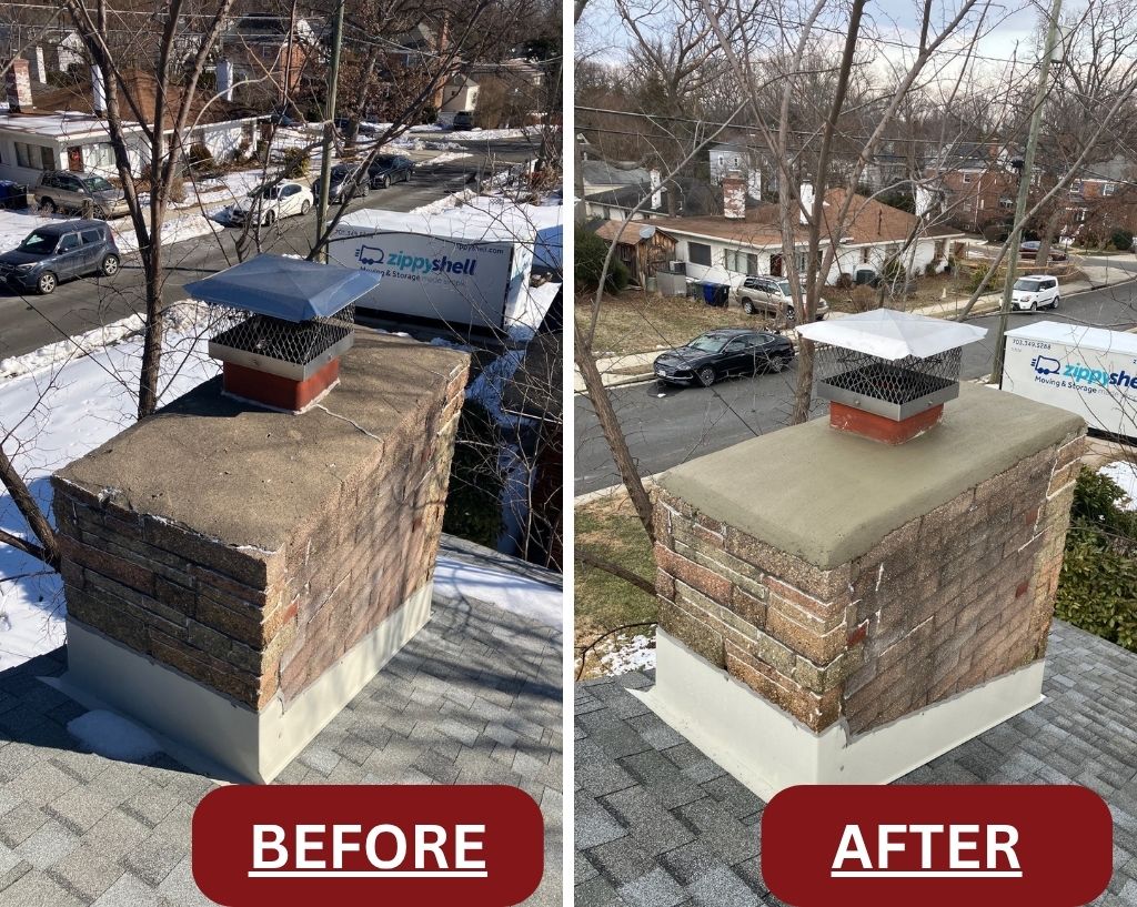 Our Chimney Repair work in Arlington, Virginia