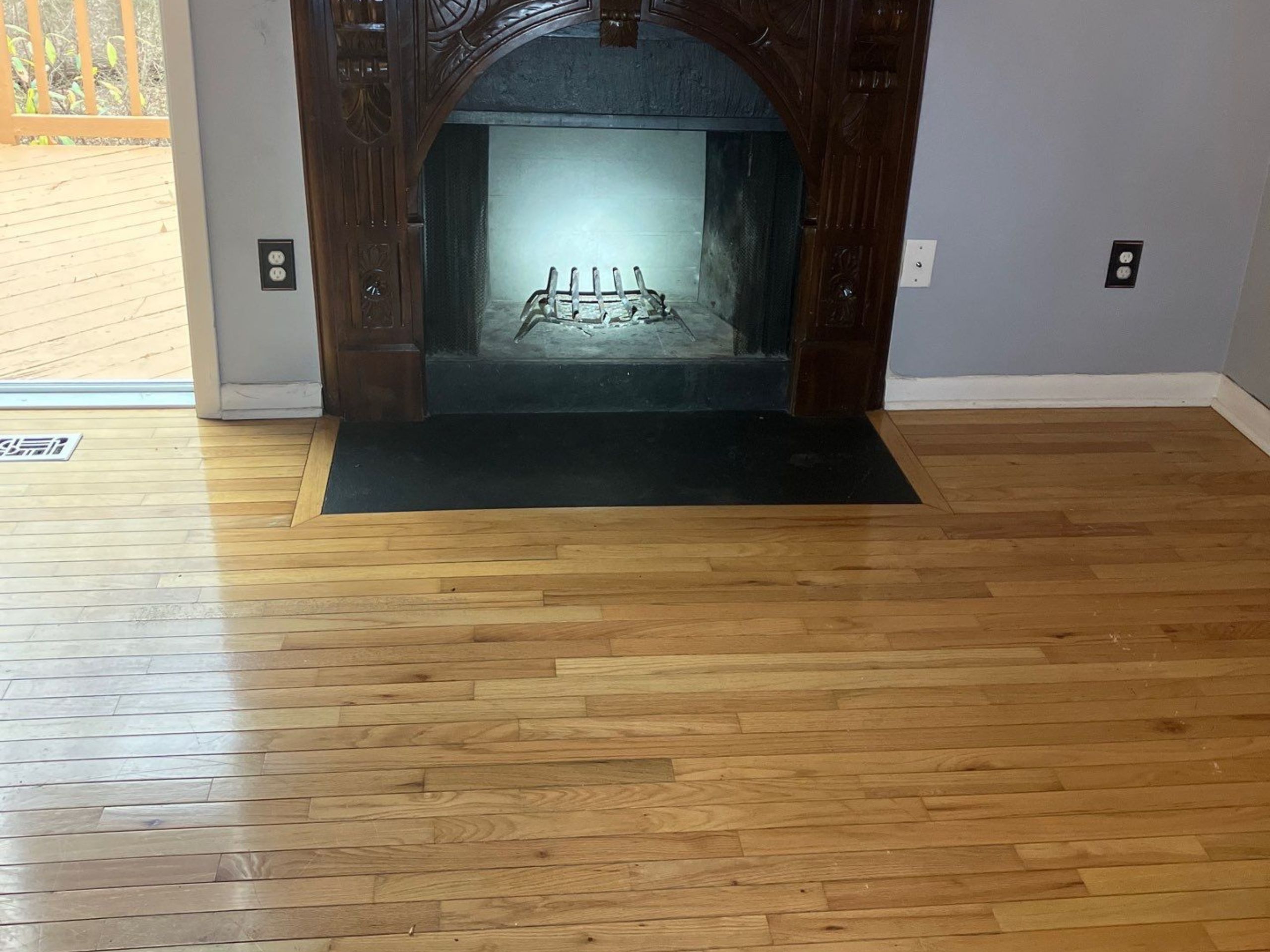 Remove old panel and installed new refractory panel